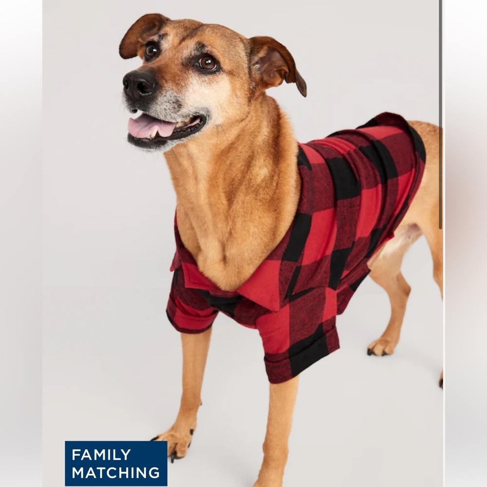 Old Navy Print Flannel Shirt for Pets - (Matching)